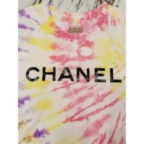 Tie Dye Chanel Mini Tshirt Dress - Picture 3 of 3